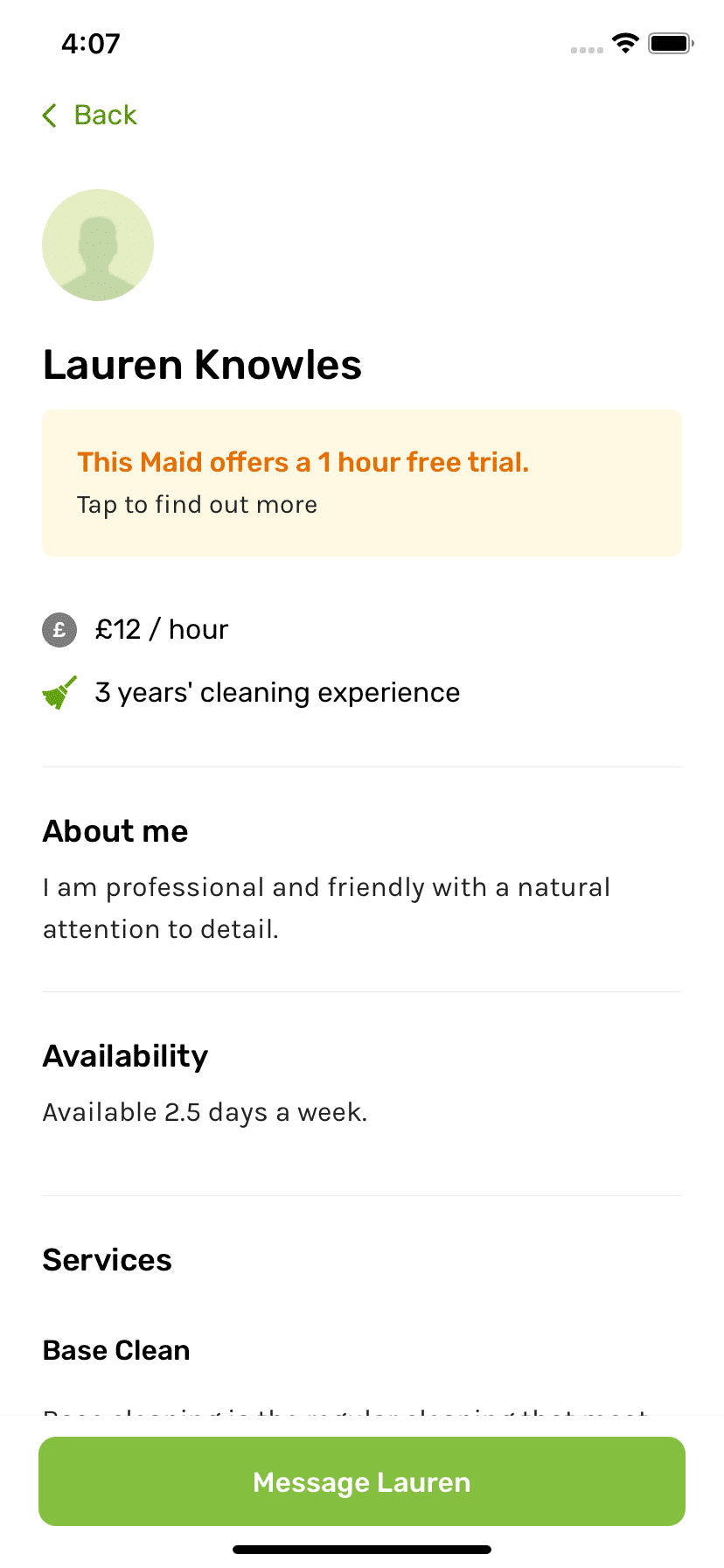 Cleaners Near Me And Maid Profile